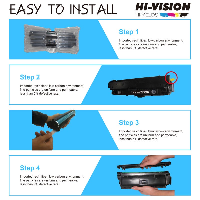 HI-VISION HI-YIELDS Compatible Toner Cartridge Replacement for MLT-D116L D116L, Black, 3 Pack - Image 5